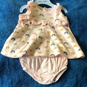 Harry & Violet baby girl 2 piece rainbows set